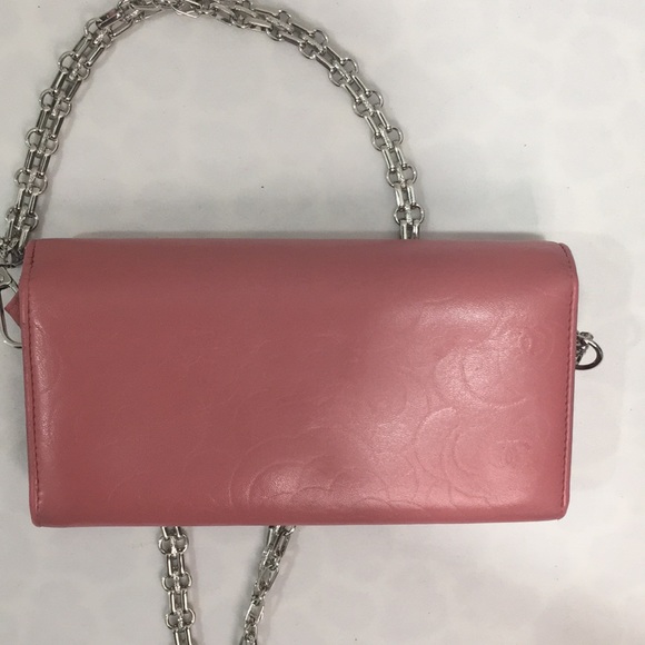 Authentic Chanel pink Camellia Long Wallet WOC - Picture 4 of 17